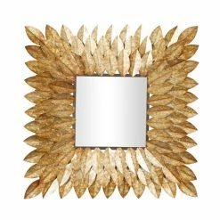 Top 10 ⭐ Grayson Lane 30-in x 30-in Square Brown Rustic Framed Wall Mirror 🤩