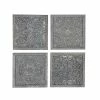 Buy 😀 Grayson Lane 18-in x 18-in Farmhouse Wall Decor in Brown Metal - Set of 4 ⌛