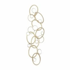 Coupon 🔥 Grayson Lane 16-in x 52-in Gold Metal Glam Abstract Wall Decor 🌟 -GRAYSON LANE Sales 2022 330940929 AlternateImage7 l