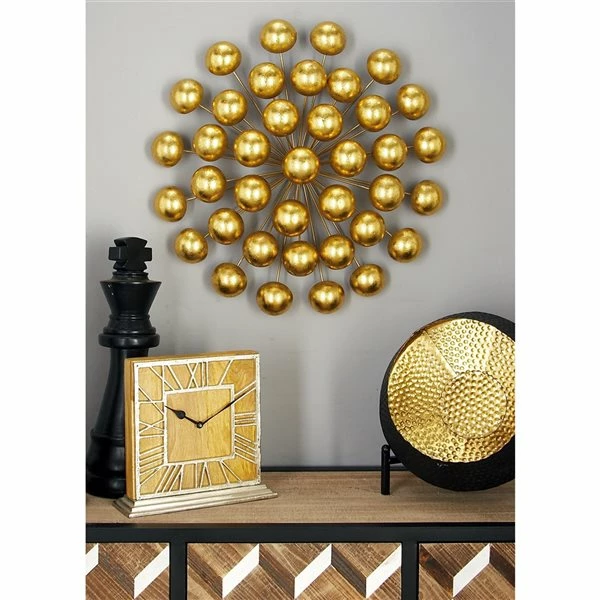 Coupon โค๏ธ Grayson Lane 24-in x 24-in Gold Metal Glam Ornamental Wall Decor ๐ 2 Coupon โค๏ธ Grayson Lane 24-in x 24-in Gold Metal Glam Ornamental Wall Decor ๐ - Image 2