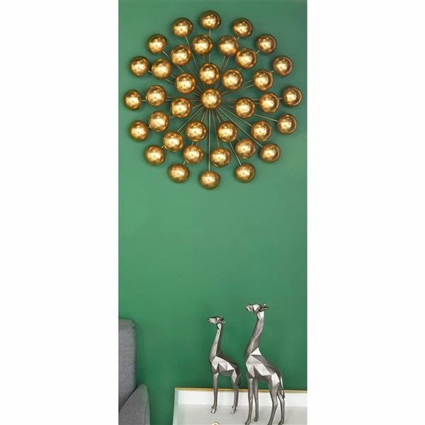 Coupon โค๏ธ Grayson Lane 24-in x 24-in Gold Metal Glam Ornamental Wall Decor ๐ 3 Coupon โค๏ธ Grayson Lane 24-in x 24-in Gold Metal Glam Ornamental Wall Decor ๐ - Image 3