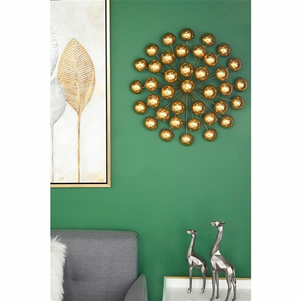 Coupon โค๏ธ Grayson Lane 24-in x 24-in Gold Metal Glam Ornamental Wall Decor ๐ 4 Coupon โค๏ธ Grayson Lane 24-in x 24-in Gold Metal Glam Ornamental Wall Decor ๐ - Image 4