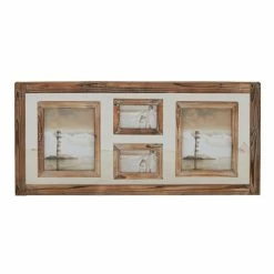 Buy 🥰 Grayson Lane 17-in x 37-in x 2-in Wooden Vintage Wall Photo Frame - Brown 🛒