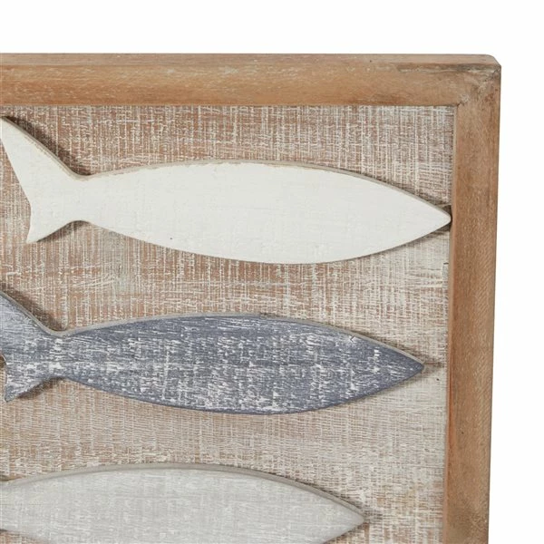 Budget 👍 Grayson Lane 13-in x 42-in Grey Wooden Coastal Fish Wall Decor ⌛ 3 Budget 👍 Grayson Lane 13-in x 42-in Grey Wooden Coastal Fish Wall Decor ⌛ - Image 3