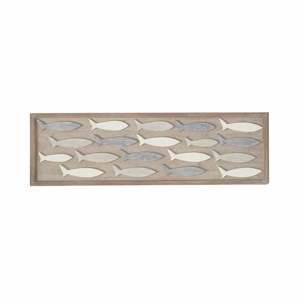 Budget 👍 Grayson Lane 13-in x 42-in Grey Wooden Coastal Fish Wall Decor ⌛ 5 Budget 👍 Grayson Lane 13-in x 42-in Grey Wooden Coastal Fish Wall Decor ⌛ - Image 5