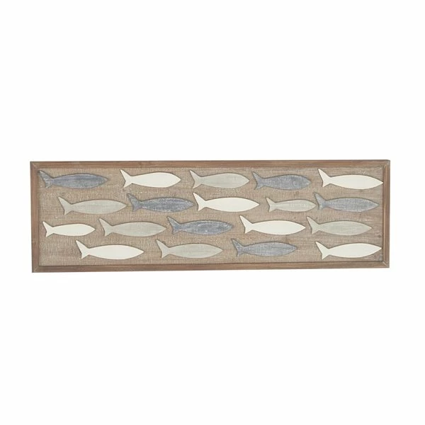 Budget 👍 Grayson Lane 13-in x 42-in Grey Wooden Coastal Fish Wall Decor ⌛ 1 Budget 👍 Grayson Lane 13-in x 42-in Grey Wooden Coastal Fish Wall Decor ⌛