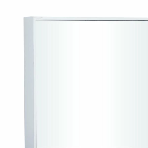 Coupon 🎉 Grayson Lane 36-in x 14-in Rectangle White Contemporary Framed Wall Mirror 🥰 3 Coupon 🎉 Grayson Lane 36-in x 14-in Rectangle White Contemporary Framed Wall Mirror 🥰 - Image 3