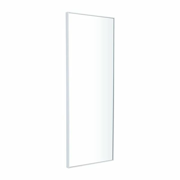 Coupon 🎉 Grayson Lane 36-in x 14-in Rectangle White Contemporary Framed Wall Mirror 🥰 4 Coupon 🎉 Grayson Lane 36-in x 14-in Rectangle White Contemporary Framed Wall Mirror 🥰 - Image 4