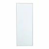 Coupon 🎉 Grayson Lane 36-in x 14-in Rectangle White Contemporary Framed Wall Mirror 🥰