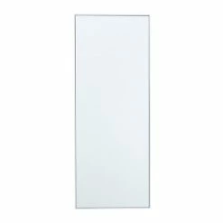 Coupon 🎉 Grayson Lane 36-in x 14-in Rectangle White Contemporary Framed Wall Mirror 🥰
