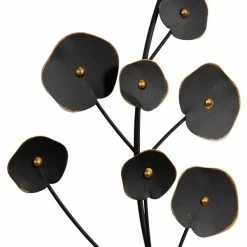 Outlet 😉 Grayson Lane 14.5-in x 42-in Black Metal Farmhouse Floral Wall Decor - Set of 2 ✔️ -GRAYSON LANE Sales 2022 330940977 AlternateImage5 l