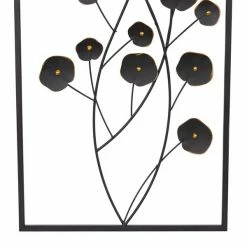Outlet 😉 Grayson Lane 14.5-in x 42-in Black Metal Farmhouse Floral Wall Decor - Set of 2 ✔️ -GRAYSON LANE Sales 2022 330940977 AlternateImage6 l
