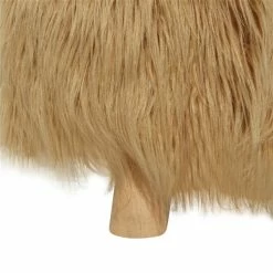 Promo 🌟 Grayson Lane Modern Brown Fabric Round Ottoman 😉 -GRAYSON LANE Sales 2022 330940985 AlternateImage4 l