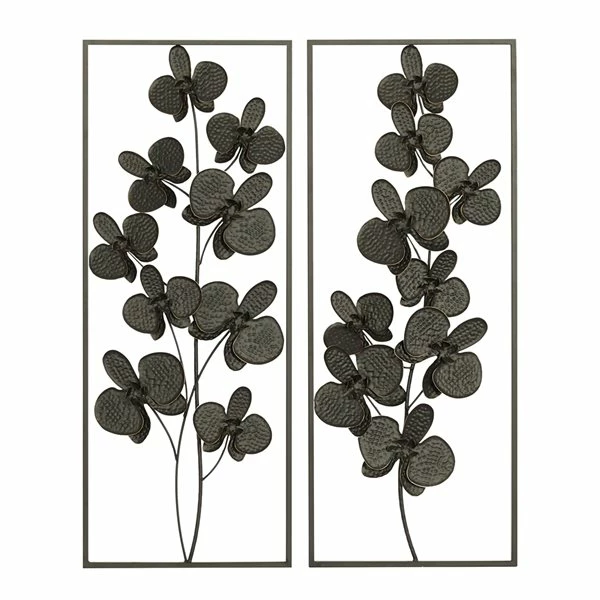 Best Sale ❤️ Grayson Lane 14-in x 36-in Black Metal Contemporary Wall Decor - Set of 2 🎉 1 Best Sale ❤️ Grayson Lane 14-in x 36-in Black Metal Contemporary Wall Decor - Set of 2 🎉