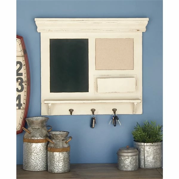 Brand new ❤️ Grayson Lane 24-in x 28-in White Wooden Farmhouse Abstract Wall Decor 😉 2 Brand new ❤️ Grayson Lane 24-in x 28-in White Wooden Farmhouse Abstract Wall Decor 😉 - Image 2