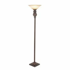 Cheapest 😀 Grayson Lane 70-in x 15-in Brown Metal Traditional Torchiere Lamp 💯