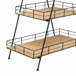 Budget 👍 Grayson Lane 40-in x 28-in Black Outdoor Rectangular Wood Plant Stand 💯 -GRAYSON LANE Sales 2022 330941001 AlternateImage4 l