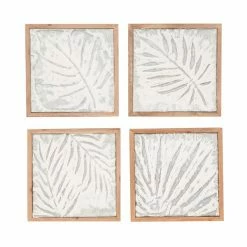 New 👏 Grayson Lane 11-in x 11-in Brown Metal Farmhouse Floral Wall Decor - Set of 4 🛒 -GRAYSON LANE Sales 2022 330941010 AlternateImage7 l