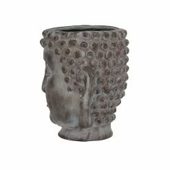Promo 😀 Grayson Lane 13.25-in x 16.25-in Grey Ceramic Planter ⭐ -GRAYSON LANE Sales 2022 330941013 AlternateImage5 l