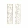 New 🛒 Grayson Lane 9-in x 32-in Silver Aluminum Modern Abstract Wall Decor - Set of 2 🔥