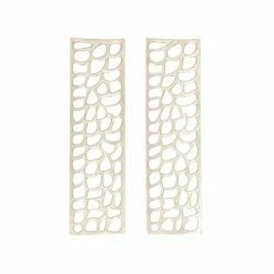 New π Grayson Lane 9-in x 32-in Silver Aluminum Modern Abstract Wall Decor - Set of 2 π₯