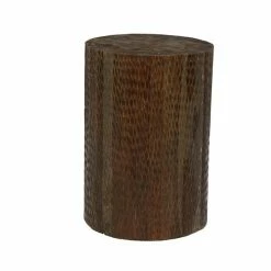 Brand new 🥰 Grayson Lane Modern Brown Teak Wood Round Ottoman 🛒 -GRAYSON LANE Sales 2022 330941026 AlternateImage5 l