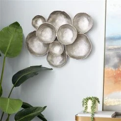 Coupon 😀 Grayson Lane 20-in x 24-in Silver Aluminum Contemporary Wall Decor 😉 -GRAYSON LANE Sales 2022 330941027 AlternateImage2 l