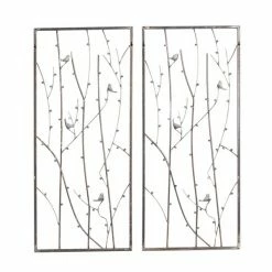 Best reviews of 👍 Grayson Lane 14-in x 32-in Black Metal Farmhouse Wall Decor - Set of 2 🎉 -GRAYSON LANE Sales 2022 330941035 AlternateImage7 l