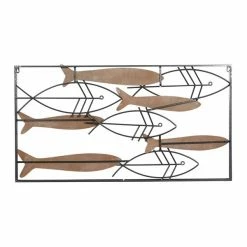 Hot Sale 🧨 Grayson Lane 21-in x 39-in x 2-in Black Metal Coastal Wall Decor 🥰 -GRAYSON LANE Sales 2022 330941036 AlternateImage7 l