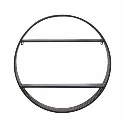 Brand new 🛒 Grayson Lane 26-in x 26-in Black Iron Contemporary Wall Shelves 🥰