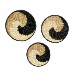 Deals ⭐ Grayson Lane 20-in x 18-in x 16-in Black Wooden Boho Style Wall Decor - Set of 3 🔥