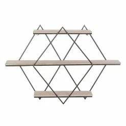 Best deal ✔️ Grayson Lane 20-in x 30-in Brown Wood Contemporary Wall Shelf ✨
