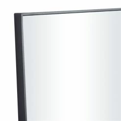 Coupon 😍 Grayson Lane 30-in x 14-in Rectangle Black Contemporary Framed Wall Mirror 👍 -GRAYSON LANE Sales 2022 330941094 AlternateImage3 l