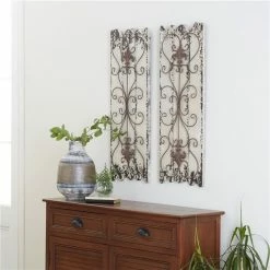 Best reviews of 😍 Grayson Lane 32-in x 11-in White Wooden Rustic Wall Decor - Set of 2 ✨ -GRAYSON LANE Sales 2022 330941108 AlternateImage3 l