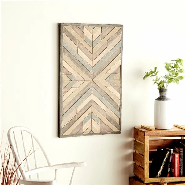 Buy 😀 Grayson Lane 20-in x 32-in White Wooden Farmhouse Abstract Wall Decor 🔥 2 Buy 😀 Grayson Lane 20-in x 32-in White Wooden Farmhouse Abstract Wall Decor 🔥 - Image 2