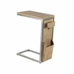 Budget ❤️ Grayson Lane 24-in x 20-in Brown Wood Rectangular Accent Table 🎁