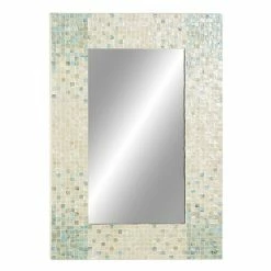 Top 10 π Grayson Lane 36-in x 24-in Rectangle Cream Coastal Framed Wall Mirror π