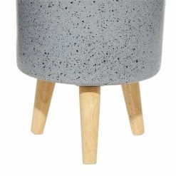 Best Sale ⭐ Grayson Lane 12.15-in x 17.30-in Light Grey Ceramic Planters - Set of 2 🎉 -GRAYSON LANE Sales 2022 330941128 AlternateImage3 l