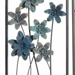 Best Pirce 😀 Grayson Lane 12-in x 28-in Grey Metal Traditional Floral Wall Decor - Set of 2 😍 -GRAYSON LANE Sales 2022 330941129 AlternateImage6 l
