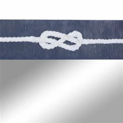 Budget 🧨 Grayson Lane 31-in x 23-in Rectangle Blue Contemporary Framed Wall Mirror ✔️ -GRAYSON LANE Sales 2022 330941133 AlternateImage3 l