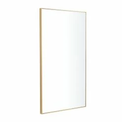 Cheap 🎉 Grayson Lane 32-in x 18-in Rectangle Gold Contemporary Framed Wall Mirror 🔥 -GRAYSON LANE Sales 2022 330941134 AlternateImage5 l