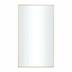 Cheap 🎉 Grayson Lane 32-in x 18-in Rectangle Gold Contemporary Framed Wall Mirror 🔥