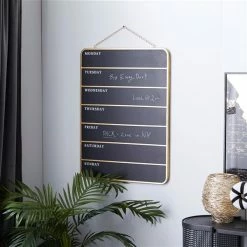 Discount ⌛ Grayson Lane 32-in x 24-in Black Wooden Contemporary Blackboard Wall Decor 🌟 -GRAYSON LANE Sales 2022 330941138 AlternateImage2 l