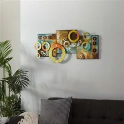 Flash Sale 🎁 Grayson Lane 17-in x 36-in Multicolour Wooden Modern Wall Decor 🔔 -GRAYSON LANE Sales 2022 330941140 AlternateImage3 l