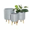 Deals ✨ Grayson Lane 14.45-in x 18.05-in Grey Ceramic Planters - Set of 3 🎉