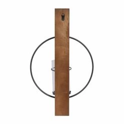 Coupon ⌛ Grayson Lane 1 Candle Wood Sconce Candle Holder ❤️ -GRAYSON LANE Sales 2022 330941149 AlternateImage5 l