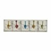 Cheapest ⌛ Grayson Lane Yellow/Red/Blue/Green MDF Decorative 5 Screw Wall Hooks - Set of 1 ❤️