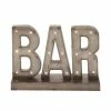 Wholesale ✔️ Grayson Lane Industrial Distress Brown Solid Tin Bar Decorative Sign with LED Lights ✨
