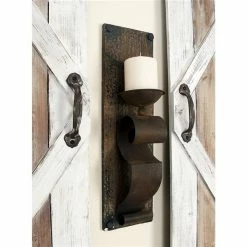 Budget 👍 Grayson Lane 2 Candle Wood Sconce Candle Holder - Set of 2 🧨 -GRAYSON LANE Sales 2022 330941156 AlternateImage2 l