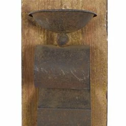 Budget 👍 Grayson Lane 2 Candle Wood Sconce Candle Holder - Set of 2 🧨 -GRAYSON LANE Sales 2022 330941156 AlternateImage3 l